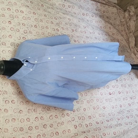 Brooks Brothers 346 Mens Cotton Buttondown Shirt Blue 17 - Picture 2 of 5